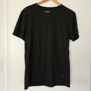 Skora Mens Shirt L Mesh Qwick Dry Wicking Performance Breathable Running Black